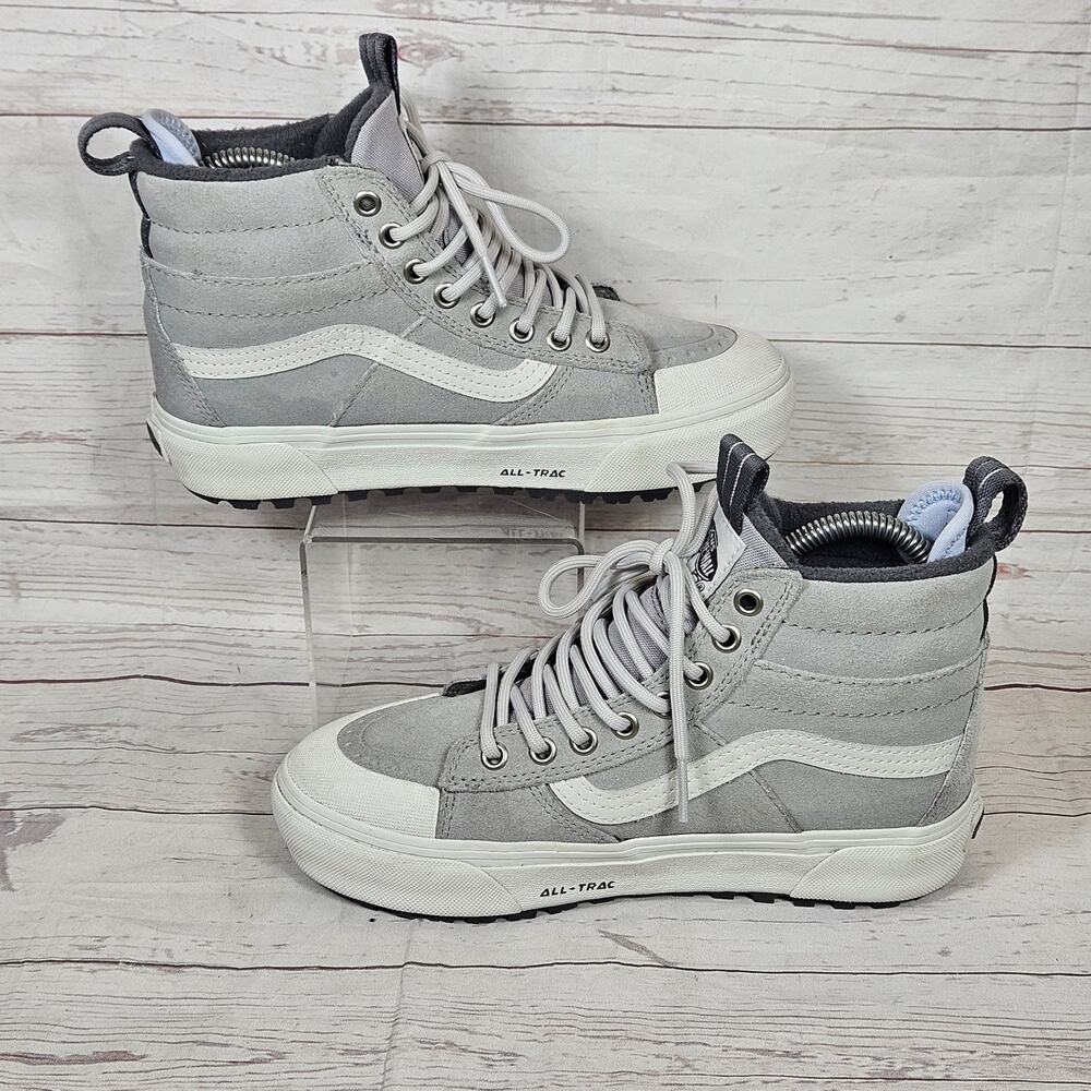 Vans Athletic Shoes Women’s Gray White US 6 SK8-Hi MTE PrimaLoft HydroGuard - Picture 2 of 8